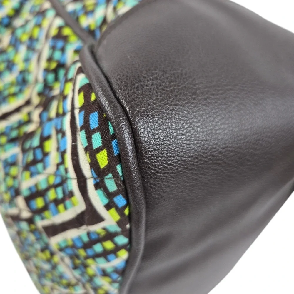 Vera Bradley Vivian Hobo Rain Forest Pattern Quilted Cotton Satchel Bag READ